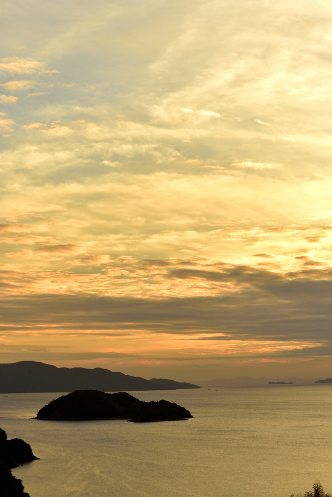 周防大島の夕暮れ