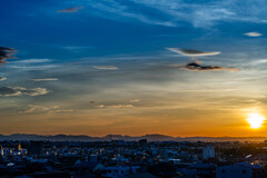 6月の夕日