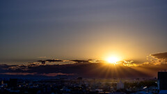 5月の夕日