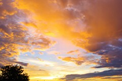朝焼けの空