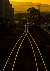 光る線路2