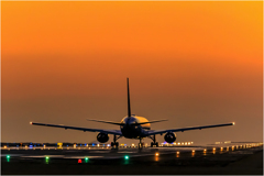 夕暮れの空港3