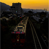 夕暮れの鉄道2