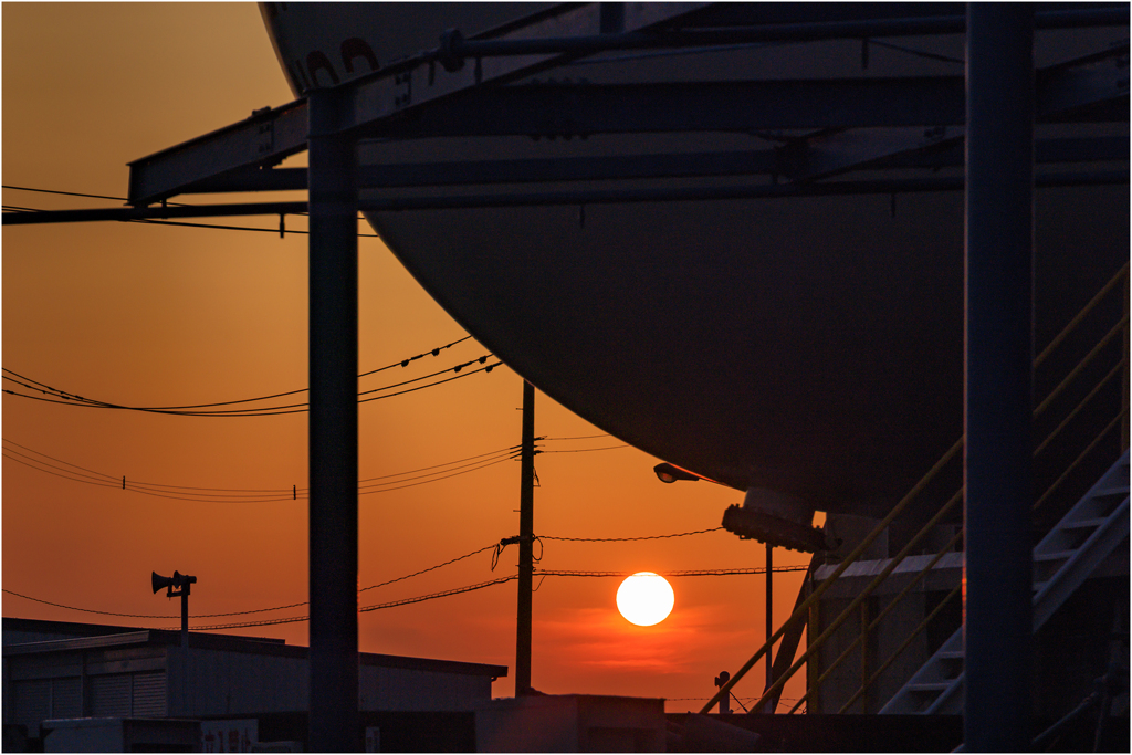 本日の夕日2