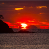 砕ける夕陽