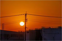 その辺の夕日