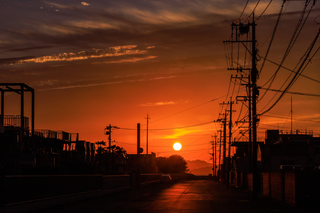 夕暮れ
