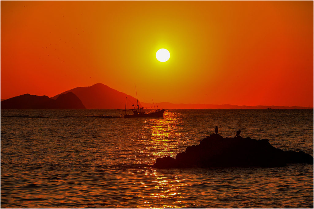 夕暮れ