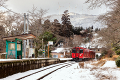 雪の久大線