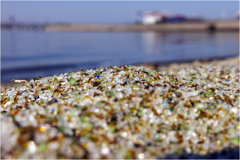 ガラスの砂浜