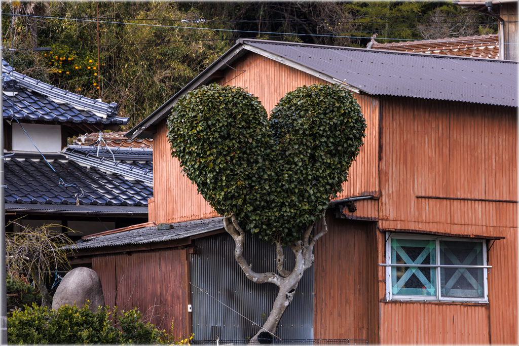 ハートのある風景