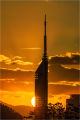 タワーに沈む夕日Ⅰ