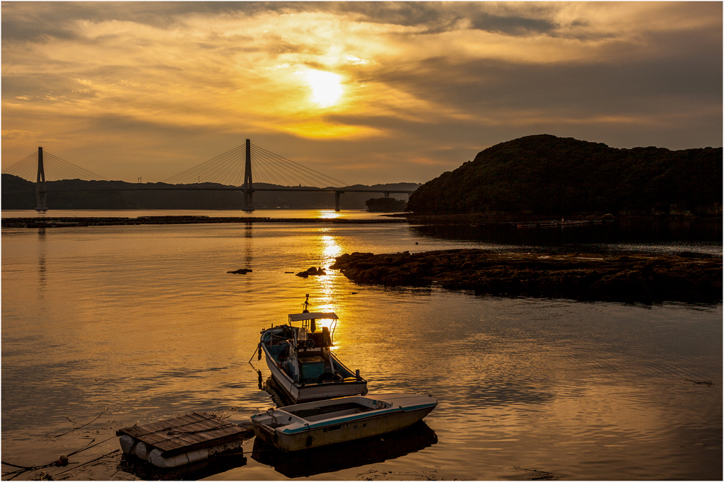 夕刻の鷹島肥前大橋3