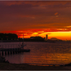 博多湾の夕暮れ1