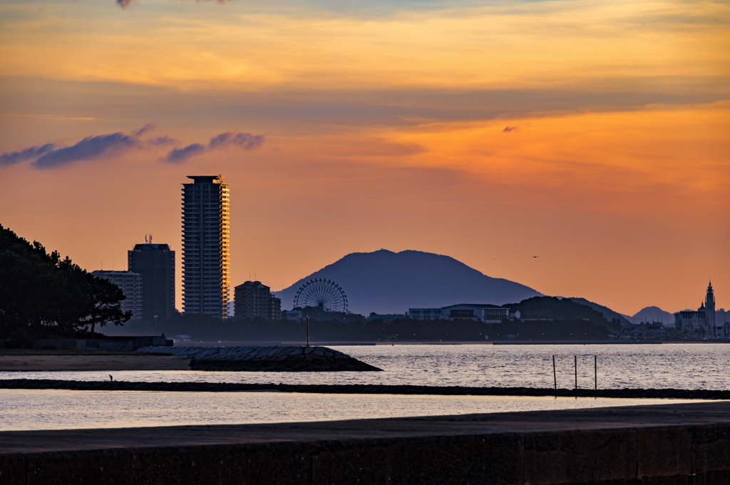 夕暮れ