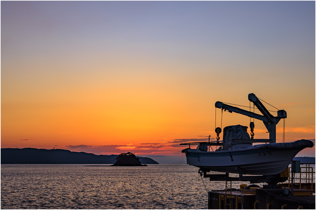 博多湾の夕暮れ