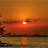 今津湾の夕日