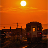 夕暮れの鉄道