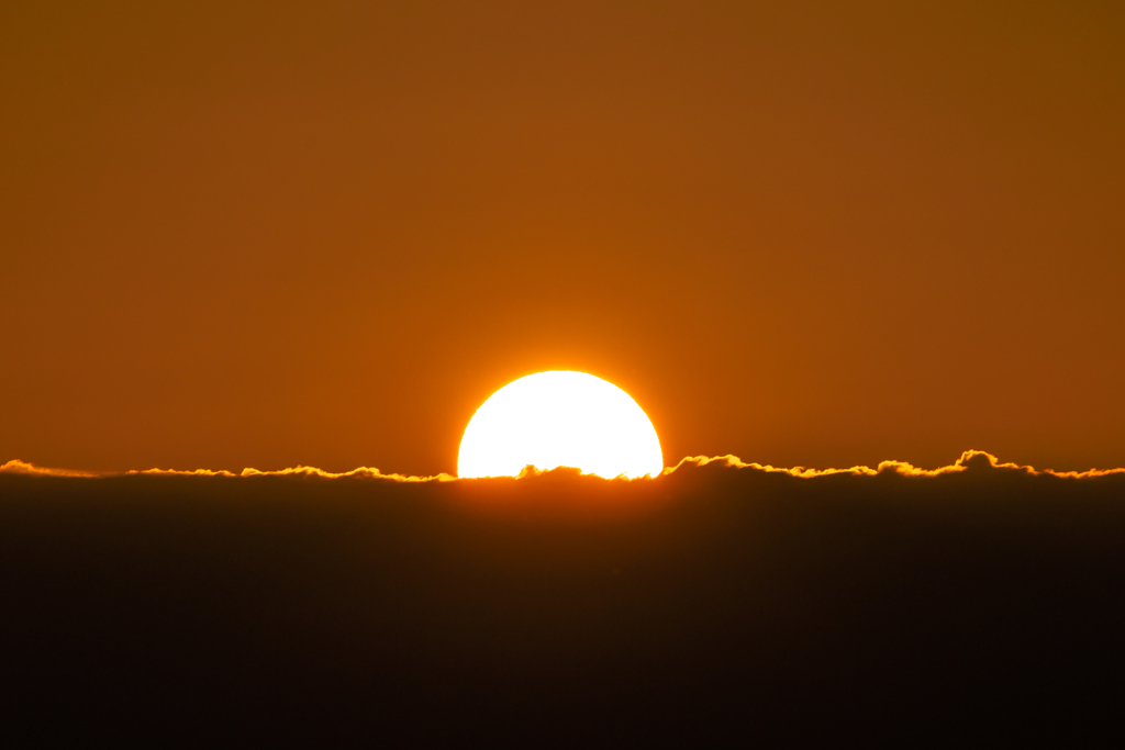 燃える夕陽