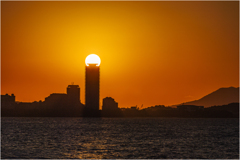 今日の夕日 今日の夕日
