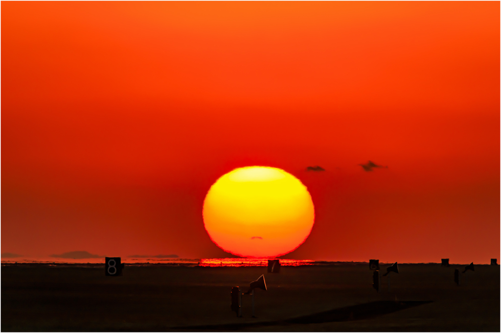 夕暮れの空港2