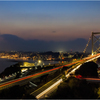 夕暮れの関門橋Ⅱ