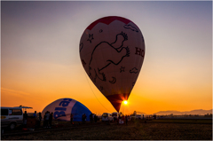 夕暮れのバルーンフェスタ 
