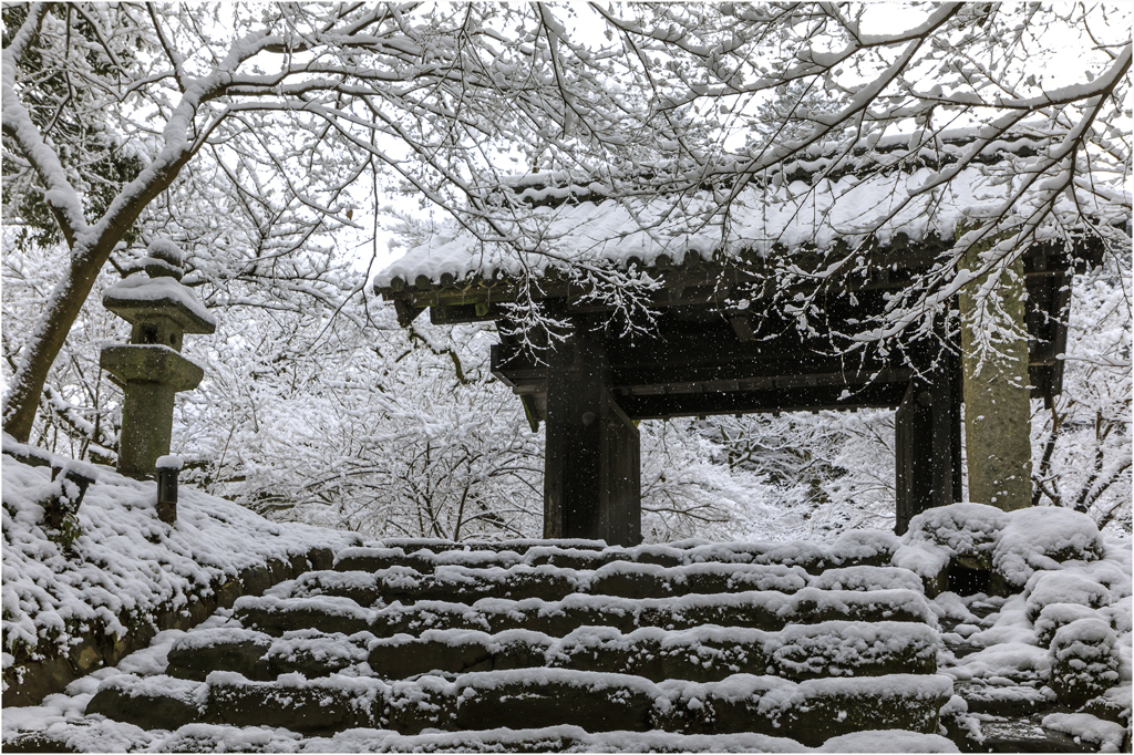雪の日の秋月3