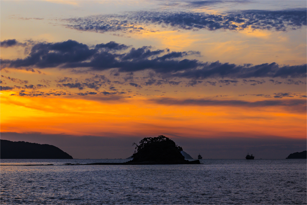 今日の夕日2