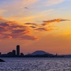 夕暮れの博多湾