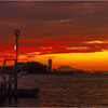 博多湾の夕暮れ2