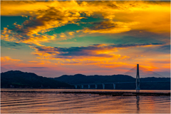 夕刻の鷹島肥前大橋4