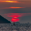 燃える夕日