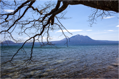 洞爺湖にて