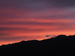 アルプスの夕焼け