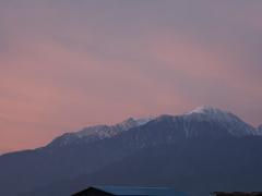 空木岳の朝焼け