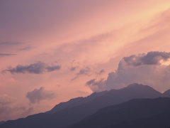 空木岳の夕焼け