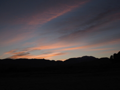 今年最後の朝焼け