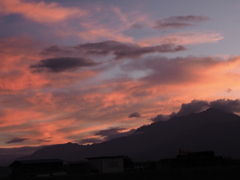 久しぶりの夕焼け