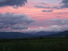 夏の夕焼け