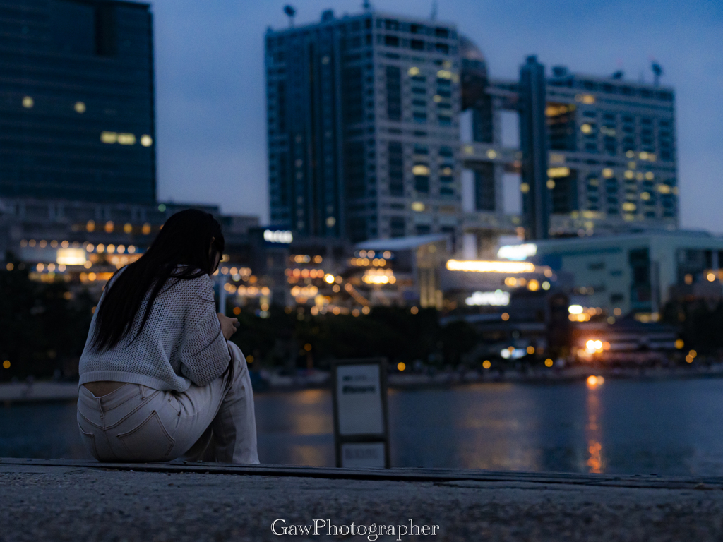 お台場夜景ポートレート