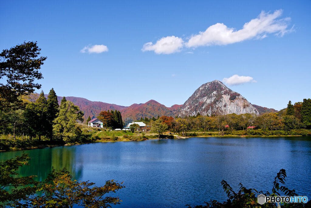 明星山と高浪の池