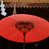 筑波山神社　紅い傘