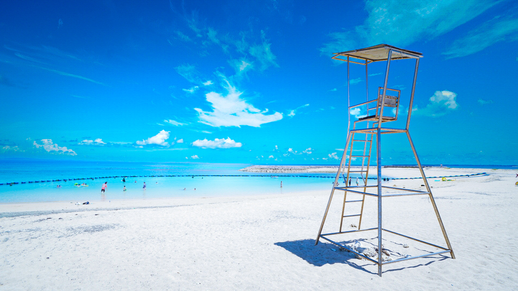 海水浴 沖縄ブルー