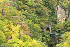 色付き始めの鳴子渓