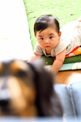  寝返りゴロゴロが愉しい頃