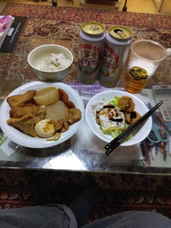朝食　夜勤明け