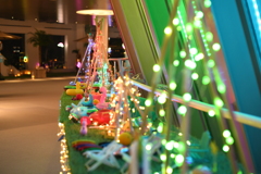 梅田スカイビル展望台内にて