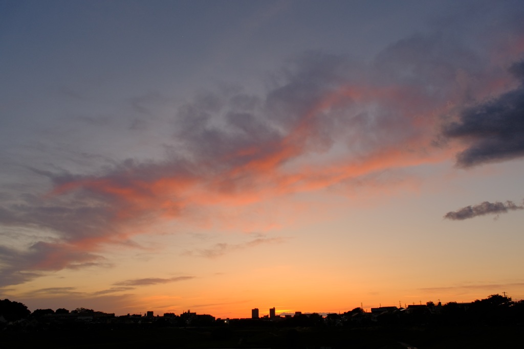 夕焼け2分後