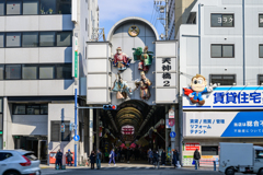 アーケードでもお出迎え